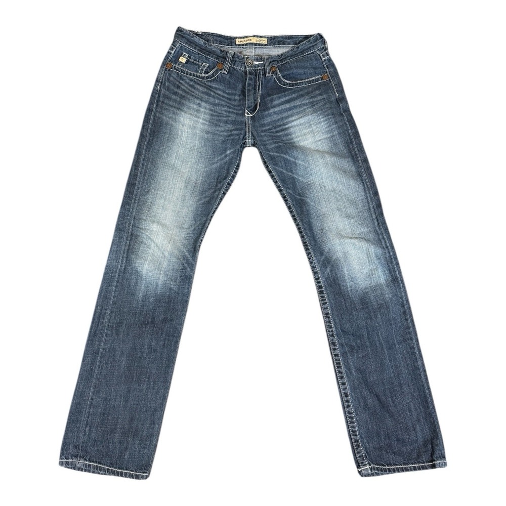 BIG STAR Womens Jeans 27x32 Boyfriend Fit Dylan 100% Cotton Thick Stitch Cowboy